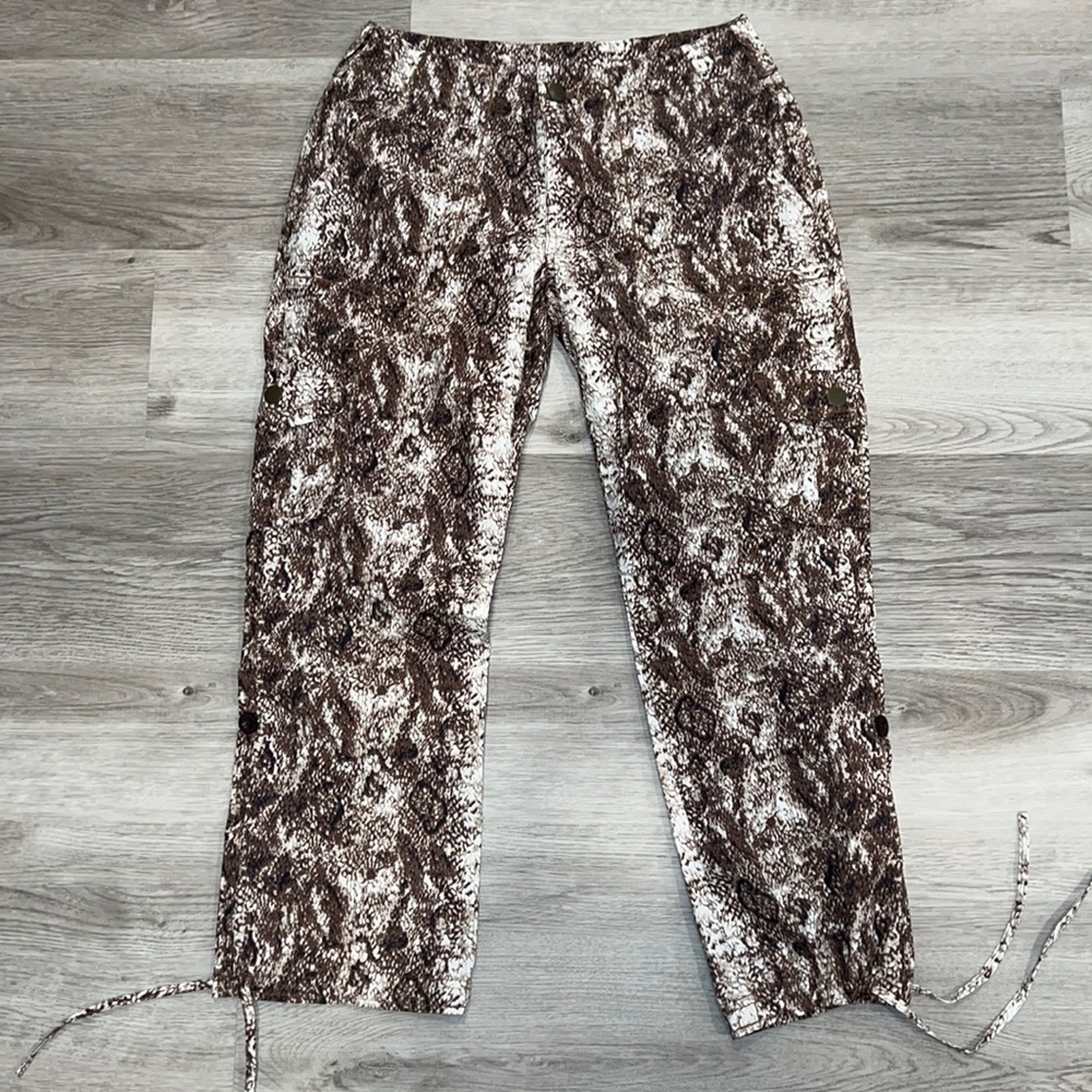 Boston Proper Python Cargo Crop Pants